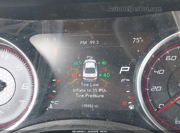 2C3CDXATXHH660027 2017 DODGE CHARGER Black უკანა სავარძლების ხედი