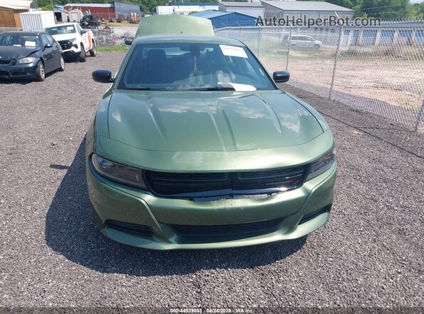 2C3CDXBG1PH674396 2023 DODGE CHARGER Green Սարքավորումների վահանակի տեսք