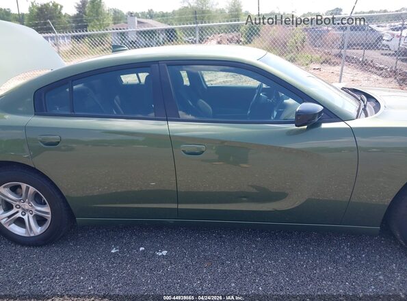 2C3CDXBG1PH674396 2023 DODGE CHARGER Green Սալոնի հետևի տեսք