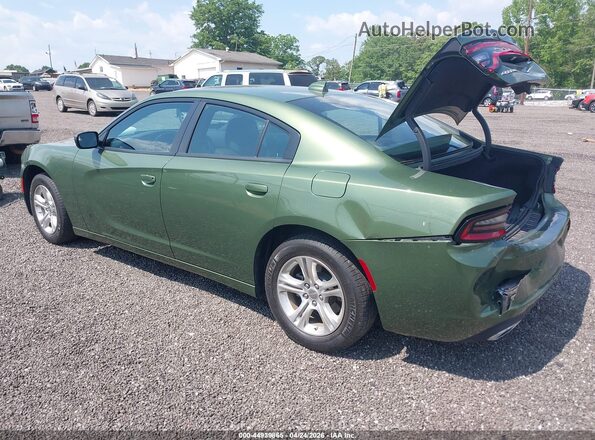 2C3CDXBG1PH674396 2023 DODGE CHARGER Green Հետևի ձախ