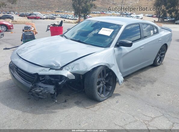2C3CDXBG4MH587989 2021 DODGE CHARGER Gray წინა მარცხენა ხედი სამი მეოთხედიდან