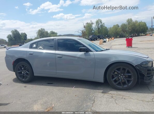 2C3CDXBG4MH587989 2021 DODGE CHARGER Gray უკანა სალონის ხედი