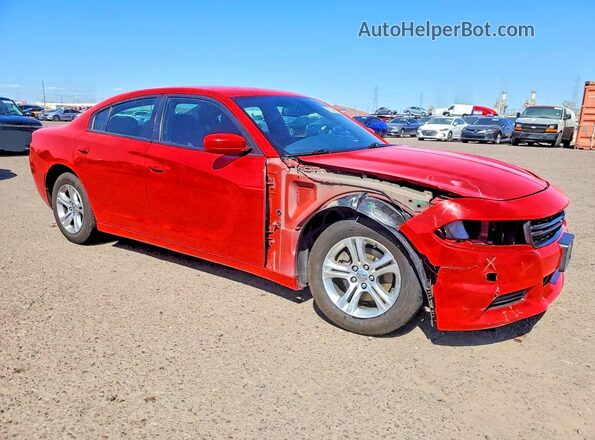2C3CDXBG4NH219457 2022 DODGE CHARGER Красный Передняя правая четверть
