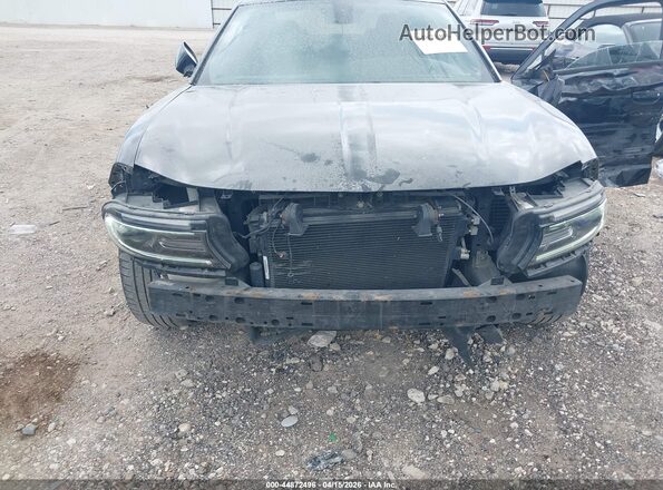 2C3CDXBG6HH660365 2017 DODGE CHARGER Black Front view