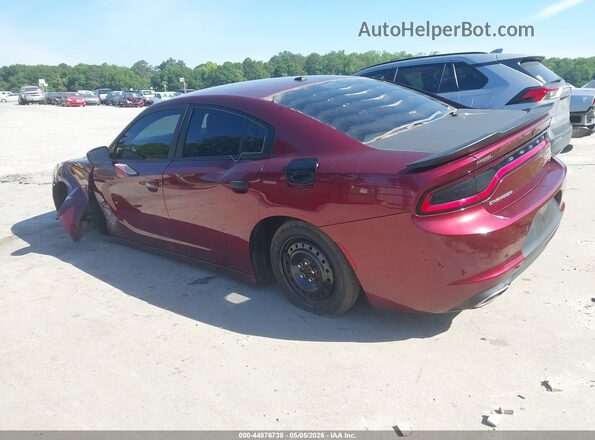 2C3CDXBG6JH309459 2018 DODGE CHARGER Burgundy Rear left