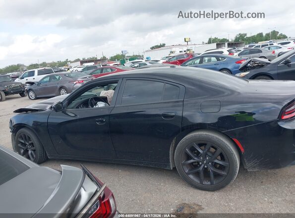 2C3CDXBG6LH149652 2020 DODGE CHARGER Black Widok wnętrza z tyłu