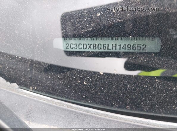 2C3CDXBG6LH149652 2020 DODGE CHARGER Black Widok komory silnika