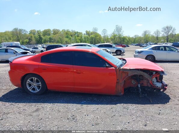 2C3CDXBG7KH695729 2019 DODGE CHARGER Orange Սալոնի 360 աստիճան տեսք