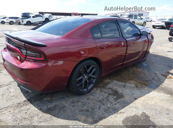 2C3CDXBG7LH220003 2020 DODGE CHARGER Burgundy Trasero derecho