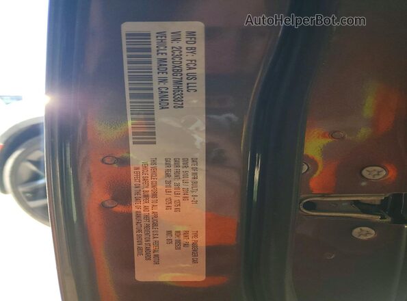 2C3CDXBG7MH633878 2021 DODGE CHARGER Charcoal Vista del compartimento del motor