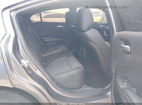 2C3CDXBG8HH520656 2017 DODGE CHARGER Gray Rear seats view