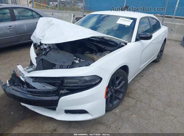 2C3CDXBG8MH616846 2021 DODGE CHARGER White Vista tres cuartos delantera izquierda