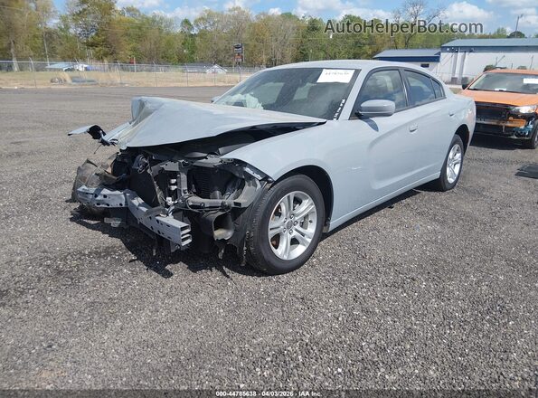 2C3CDXBG9MH638807 2021 DODGE CHARGER Gray Առջևի ձախ երեք քառորդ տեսարան