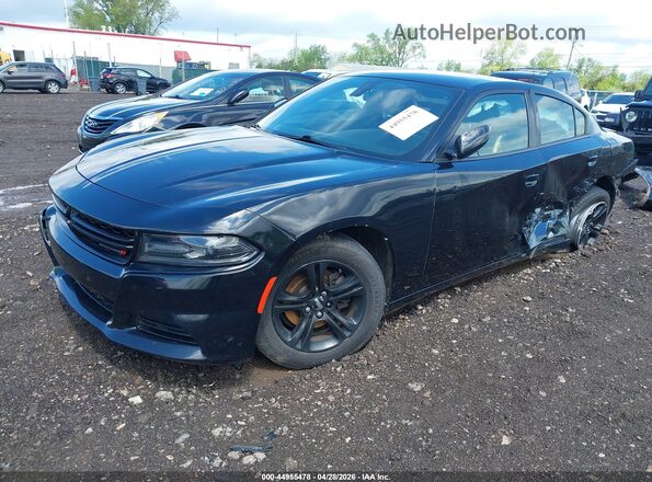 2C3CDXBGXKH752909 2019 DODGE CHARGER Black Vista tres cuartos delantera izquierda