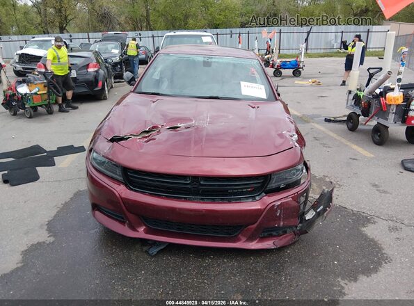 2C3CDXBGXPH657029 2023 DODGE CHARGER Maroon Вид щитка приладів