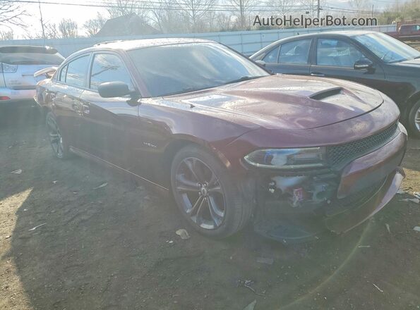 2C3CDXCT0MH563264 2021 DODGE CHARGER Burgundy Front right