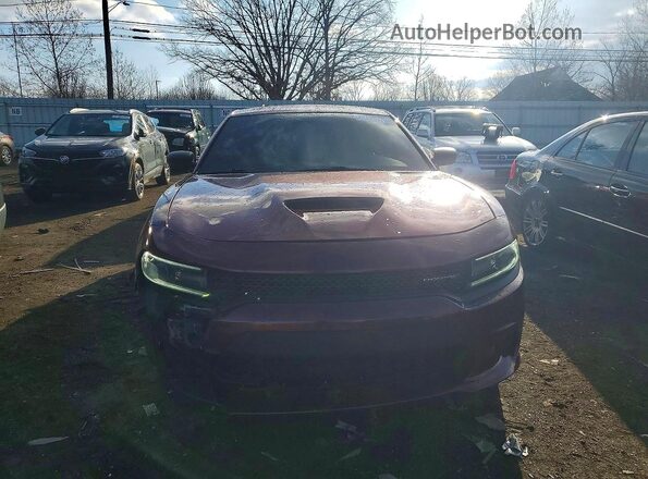 2C3CDXCT0MH563264 2021 DODGE CHARGER Burgundy Front view