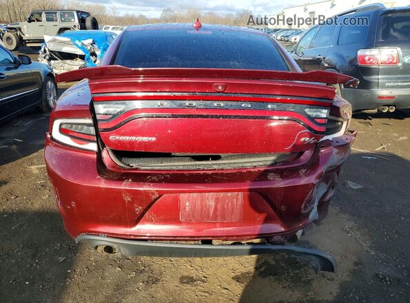 2C3CDXCT0MH563264 2021 DODGE CHARGER Burgundy Rear view