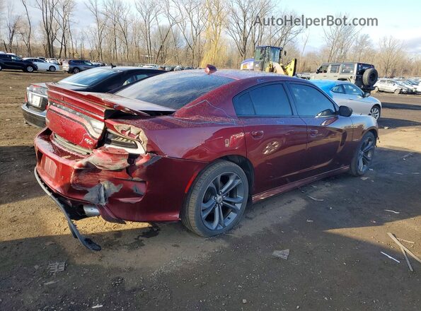 2C3CDXCT0MH563264 2021 DODGE CHARGER Burgundy Rear right