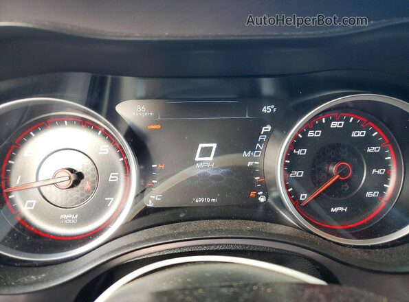 2C3CDXCT0MH563264 2021 DODGE CHARGER Burgundy Instrument cluster view
