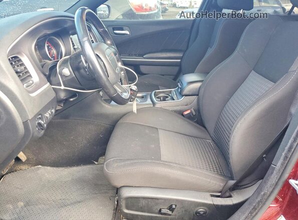 2C3CDXCT0MH563264 2021 DODGE CHARGER Burgundy Front interior view