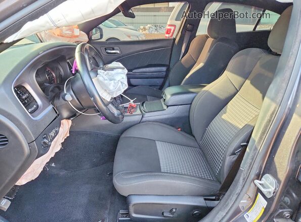 2C3CDXCT0MH639825 2021 DODGE CHARGER Gray Вид салону спереду