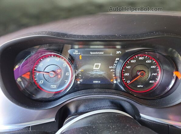 2C3CDXCT0MH639825 2021 DODGE CHARGER Gray Вид щитка приладів