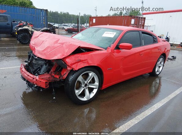 2C3CDXCT2JH233346 2018 DODGE CHARGER Red Передня ліва чверть