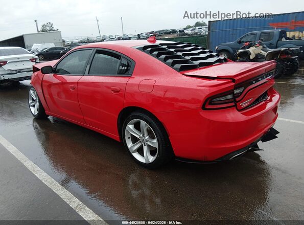 2C3CDXCT2JH233346 2018 DODGE CHARGER Red Задня ліва чверть