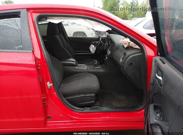 2C3CDXCT2JH233346 2018 DODGE CHARGER Red Вид салону спереду