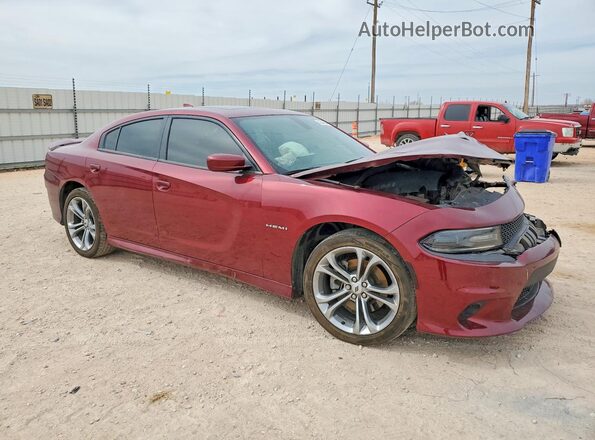 2C3CDXCT2MH644508 2021 DODGE CHARGER Maroon Առջևի աջ