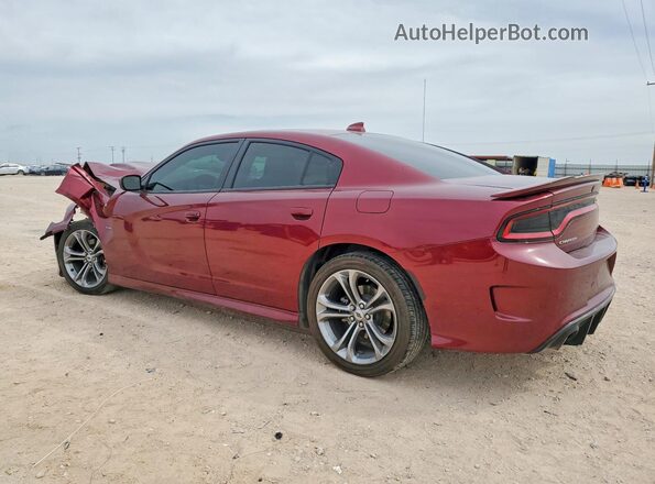2C3CDXCT2MH644508 2021 DODGE CHARGER Maroon Հետևի ձախ