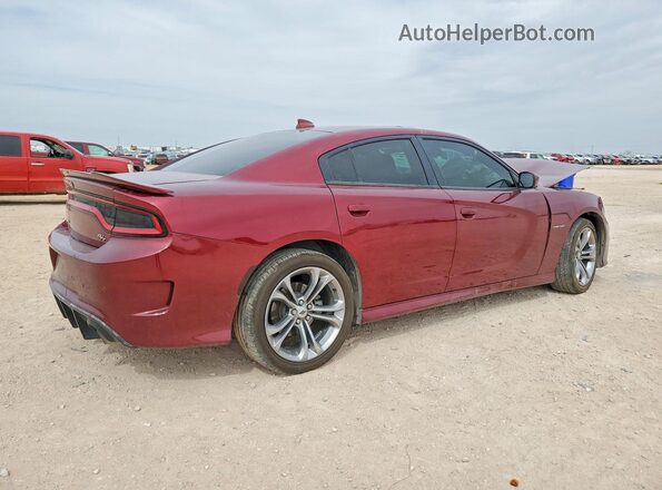 2C3CDXCT2MH644508 2021 DODGE CHARGER Maroon Հետևի աջ