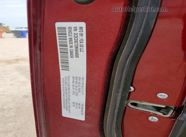 2C3CDXCT2MH644508 2021 DODGE CHARGER Maroon Շարժիչի բաժամունքի տեսք
