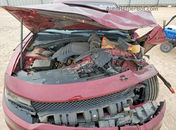 2C3CDXCT2MH644508 2021 DODGE CHARGER Maroon Սալոնի հետևի տեսք