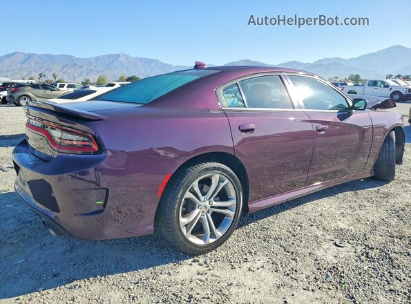 2C3CDXCT2NH167001 2022 DODGE CHARGER Purple Задня права чверть