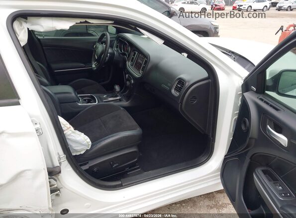 2C3CDXCT3LH199582 2020 DODGE CHARGER White წინა სალონის ხედი
