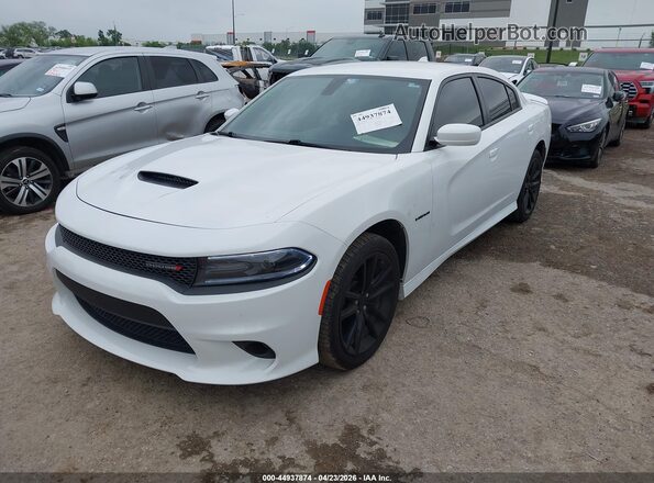 2C3CDXCT3LH199582 2020 DODGE CHARGER White წინა მარცხენა ხედი სამი მეოთხედიდან