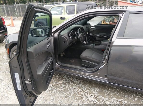 2C3CDXCT4GH126954 2016 DODGE CHARGER Gray წინა სალონის ხედი