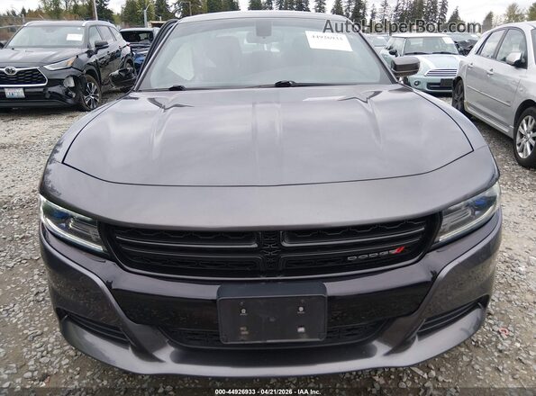 2C3CDXCT4GH126954 2016 DODGE CHARGER Gray უკანა სალონის ხედი