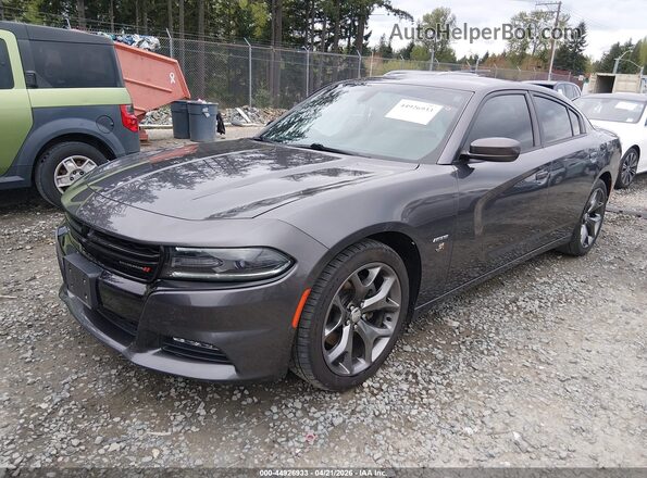 2C3CDXCT4GH126954 2016 DODGE CHARGER Gray წინა მარცხენა ხედი სამი მეოთხედიდან