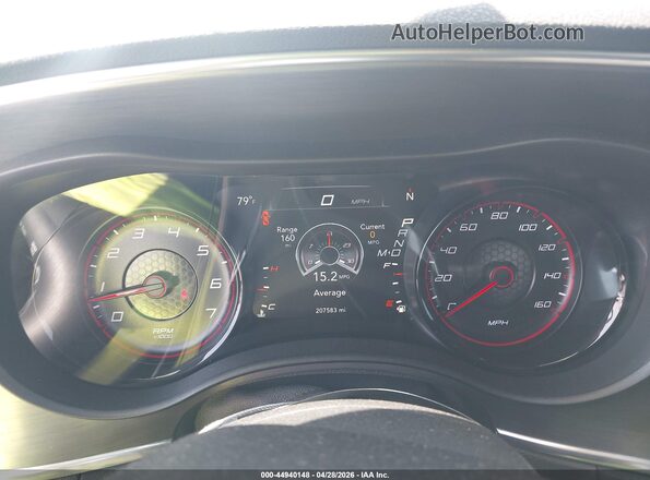2C3CDXCT4HH557103 2017 DODGE CHARGER Gray Widok tylnych siedzeń