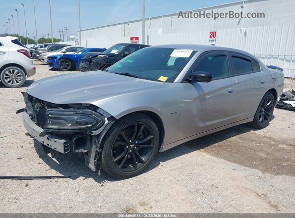 2C3CDXCT4HH557103 2017 DODGE CHARGER Gray Przód lewy