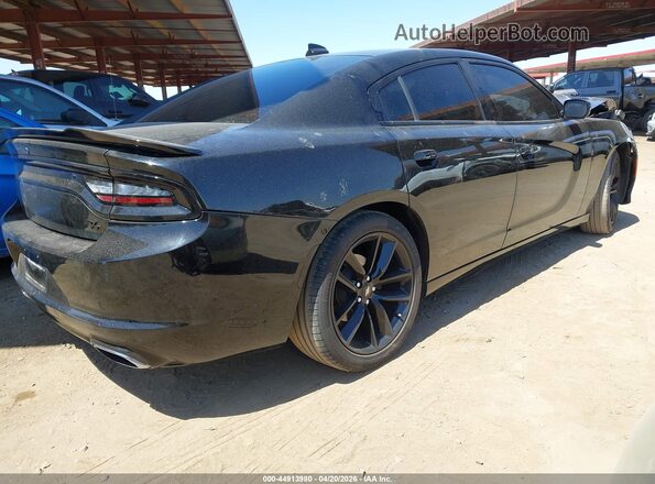 2C3CDXCT4HH589646 2017 DODGE CHARGER Black Trasero derecho