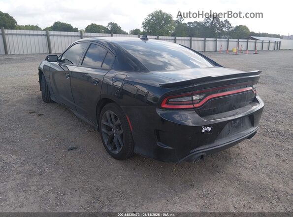 2C3CDXCT4NH231782 2022 DODGE CHARGER Black Trasero izquierdo