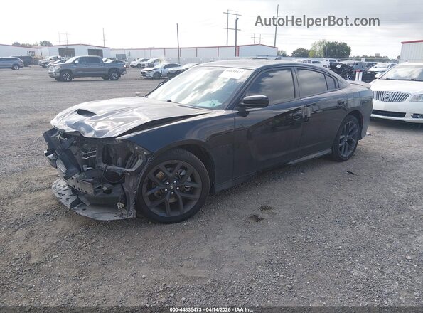 2C3CDXCT4NH231782 2022 DODGE CHARGER Black Vista tres cuartos delantera izquierda