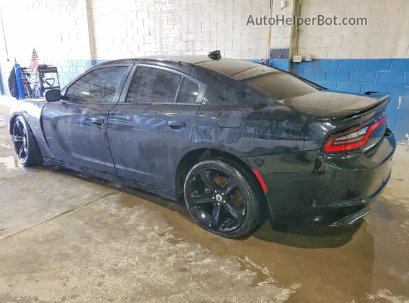 2C3CDXCT5HH528595 2017 DODGE CHARGER Black Задня ліва чверть