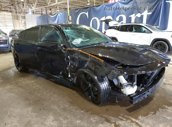 2C3CDXCT5HH528595 2017 DODGE CHARGER Black Передня права чверть