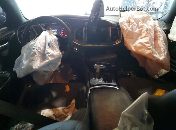 2C3CDXCT5HH528595 2017 DODGE CHARGER Black Вид панелі приладів