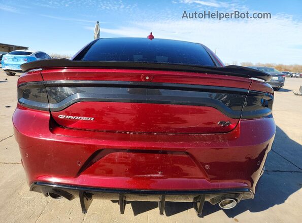 2C3CDXCT5NH111103 2022 DODGE CHARGER Red Вид ззаду